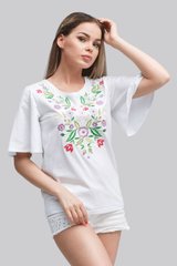 Жіноча футболка White 1-1 UKR-6204, L, трикотаж