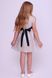 Гарна сіра сукня для дівчат з вишивкою (FM-0001), 110, льон