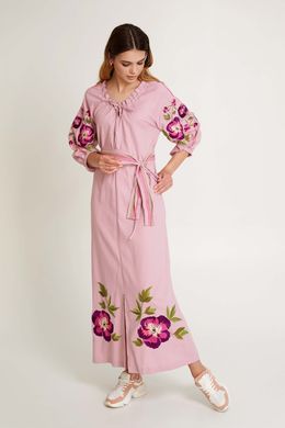 Жіноча вишита сукня Піон Пудра UKR-4218, XXL