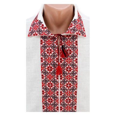 Мужская рубашка-вышиванка Национальная - ручная вышивка (GNM-00105), 42, хлопок