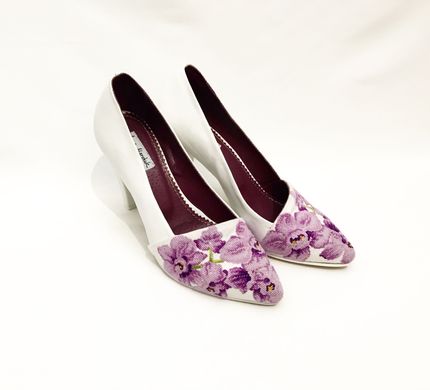 Стильные женские туфельки ручной работы "Орхидеи" (AM-1074), 36