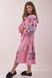 Вышитое платье розового цвета для девочки "Красота" (PLd-120-179-L), 152