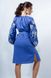 Модна вишита сукня з квітковим візерунком "Чарівність" кольору електрик для жінок (PL-045-066-D-ekt), 40