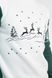 Рождественский зеленый свитшот для мужчин с оленями (UKRS-9919), S, трикотаж
