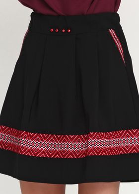 Расклешенная женская юбка в украинском стиле "Иванка" (СЗ-0151), 40