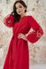 Вышитое женское красное платье Вдохновение (PL-050-087-Ks), 40