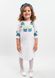 Білосніжна сукня з вишивкою "Волошкові мрії" з оніксу для дівчаток (PLs-104-017-O), 110