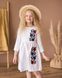 Платье для девочки с вышитым орнаментом "Мальвочка" (mrg-ksd067-8888), 104, домотканое полотно