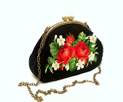 Красивая маленькая сумка “Нежные розы” (AM-1037)