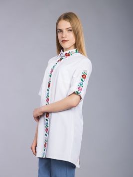 Неймовірно красива жіноча вишита блузка (gbv-41-01), 40, домоткане полотно, льон