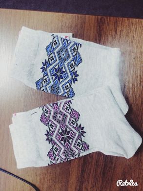 Шкарпетки жіночі з вишивкою (Ж02-113)