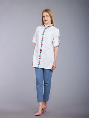 Неймовірно красива жіноча вишита блузка (gbv-41-01), 40, домоткане полотно, льон
