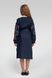 Вишита сукня вишиванка для дівчинки з довгим рукавом Dark blue UKR-0219, 152, льон