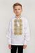 Дитяча вишиванка для хлопчика біла з китицями UKR-0134, 152