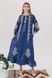 Жіноча вишита сукня Blue 3 UKR-4191, XL, льон
