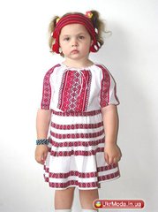 Дитяча вишита сорочка з барвистою вишивкою (0147), 110