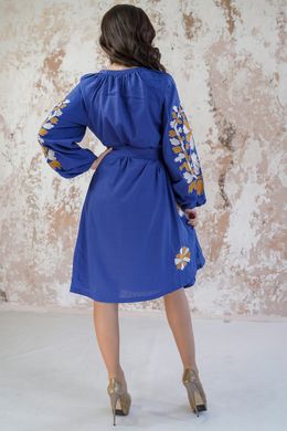 Вишите жіноче синє плаття Магія (PL-033-175-L), 42
