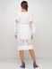 Красивое белое платье с цветочным узором (GNM-02426), 42
