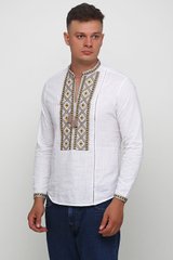 Рубашка белая мужская вышитая (M-423-4), 46
