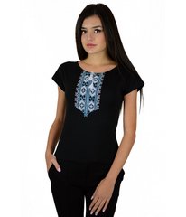 Женская футболка вышитая крестиком с орнаментом (М-713-2), S