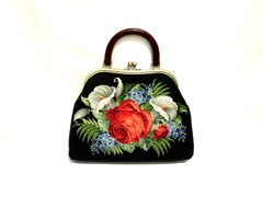 Красива жіноча сумочка з фермуаром "Улюблена" Ф1 (AM-1013)