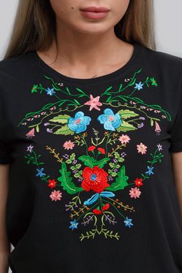 Жіноча футболка Black 4 UKR-6205, M, трикотаж