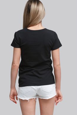 Жіноча футболка Black 4 UKR-6205, M, трикотаж