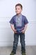 Вышиванка для мальчика насыщенный джинс Параллель (SRd-451-105-L), 110, лен