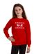 Рождественский красный свитшот для девочек с оленями (UKRS-6611), 110, трикотаж