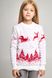 Белые парные вязаные детские свитера с оленями (UKRS-6629-6629), шерсть, акрил
