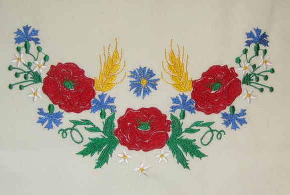 Жіноче плаття з вишивкою "Троянда" (GNM-00309), 42