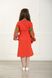 Вышитое платье оранжевое для девочек Цветочная ветвь (PLd-129-094-L), 116, лен