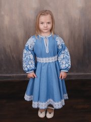 Неперевершено красива вишита сукня (gpv-121-01), 26, льон, тіар