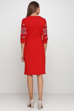 Плаття вишите жіноче червоне (М-1057-7), 42