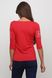 Женская красная вышитая крестиком футболка (М-711-26), S