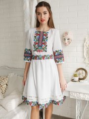 Неперевершено красива вишита сукня (gpv-83-01), 40, льон, тіар