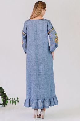 Жіноча вишита сукня Denim UKR-4192, XL, льон