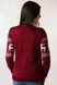 Рождественский красный свитер для женщин с оленями (FM-0071), XS, шерсть, акрил