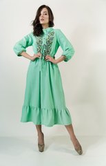 Вышитое элегантное зеленое платье Шепот цвета для женщин (Pl-048-088), 42