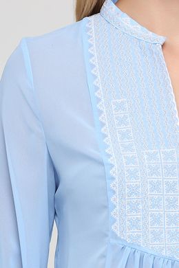Вишита блакитна сорочка жіноча (М-236-3), 44