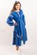Синє плаття "Розкіш-2" із натурального льону з контрастною вишивкою для дівчаток-підлітків (PLp-120-150-L-blu), 152
