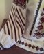 Диковинная полотняная вышиванка с украинским насыщенным орнаментом для женщин (GNM-01851), 40, домотканое полотно белое