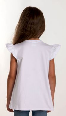 Вышитая футболка для девочки (FM-6015), 152, хлопок