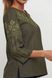 Вишита зелена сорочка жіноча (М-232-19), 44