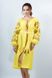 Яскрава вишита сукня з орнаментом "Оберіг" із жовтого льону для жінок (PL-046-164-L-ylw), 40