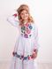 Вышитое белое платье для девочки Колорит роз (PLd-110-072-О), 152