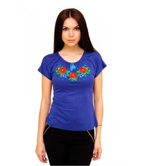 Изысканная женская футболка «Маки-смородина» (М-710-10), L