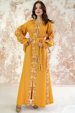 Вишите жіноче жовте плаття Ранкові роси (PL-042-085-L), 42