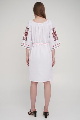 Вишита жіноча сукня ручної роботи NR-0008, 42, домоткане полотно