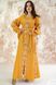 Вышитое женское желтое платье Утренние росы (PL-042-085-L), 42